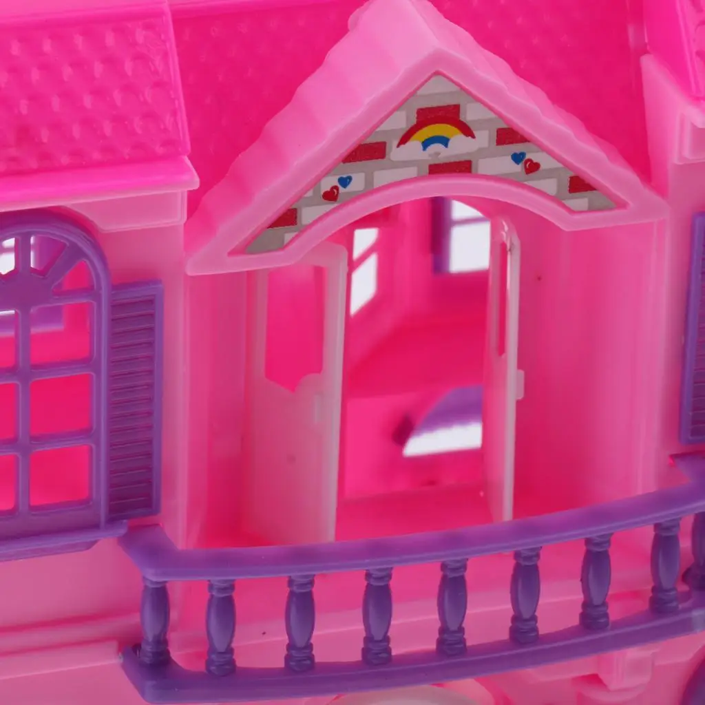 Mini Villa Dream House para muñeca Barbie para niños, juguete de juego de simulación, Color aleatorio, 2 pisos