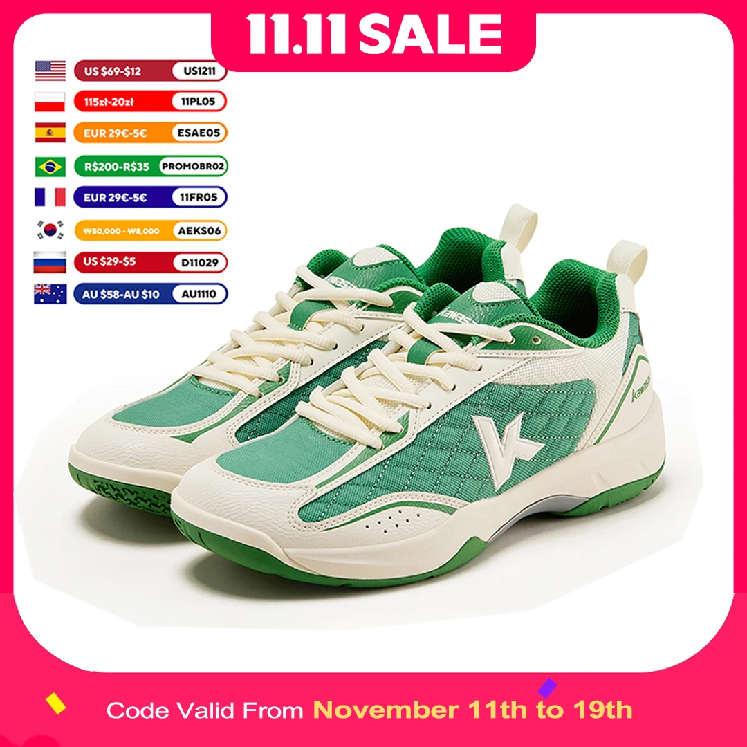 Kawasaki Retro High elasticity professional badminton shoes K1B50-C32012 table tennis shoes For Men Women 36-45 EUR