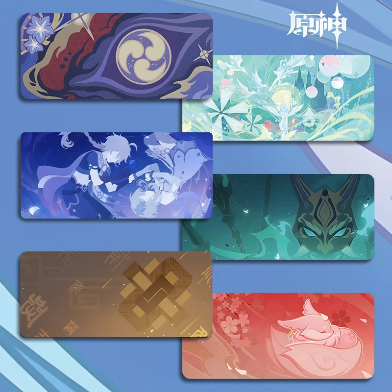 

Genshin Impact Mouse Pad Large Rubber Base Anti-slip PC Desk Accessories Mousepad for Offices and Gamer Keyboard Mats Decor Mat
