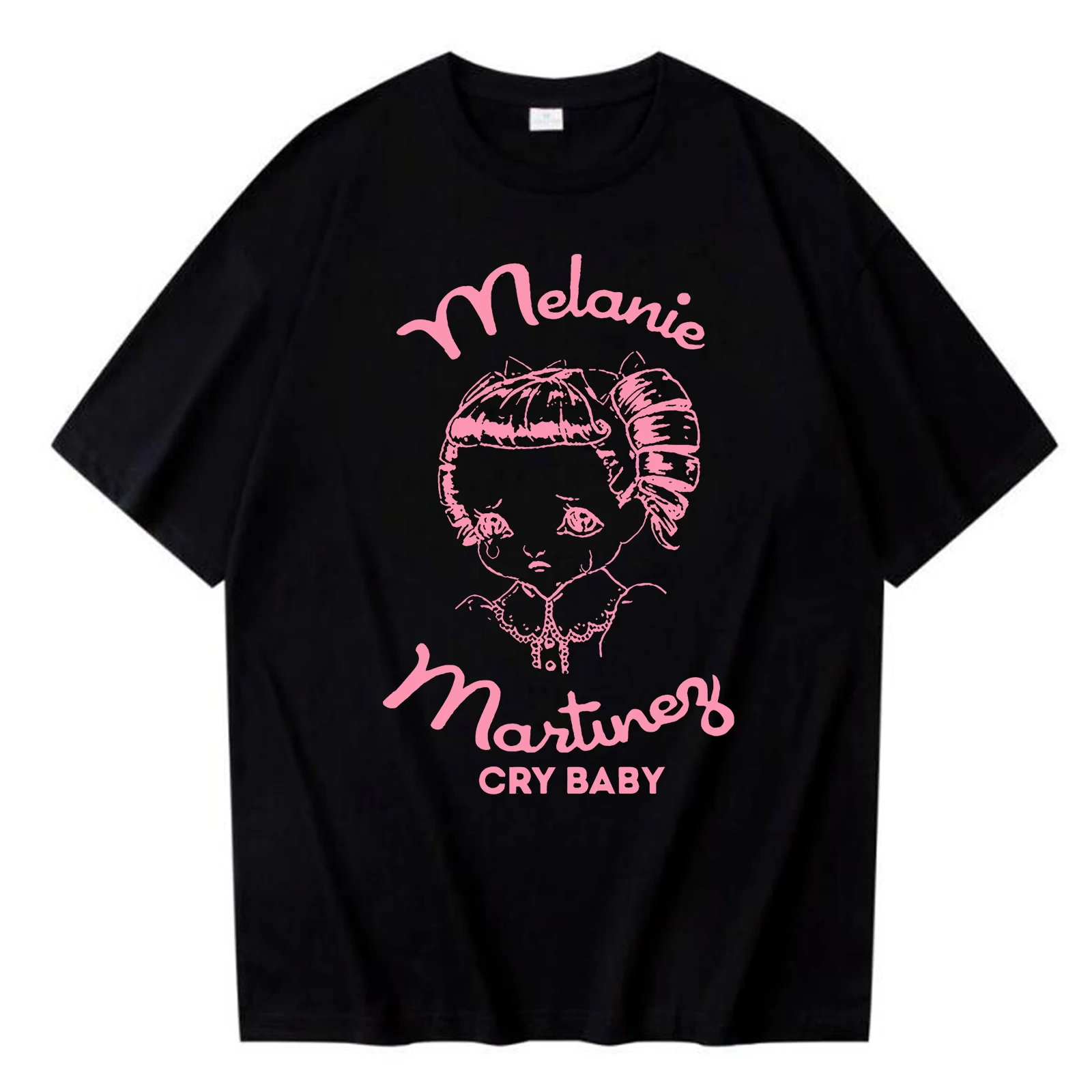 تي شيرت ميلاني مارتينيز كراي بيبي تي شيرت هاراجوكو برقبة دائرية ملابس الشارع للجنسين