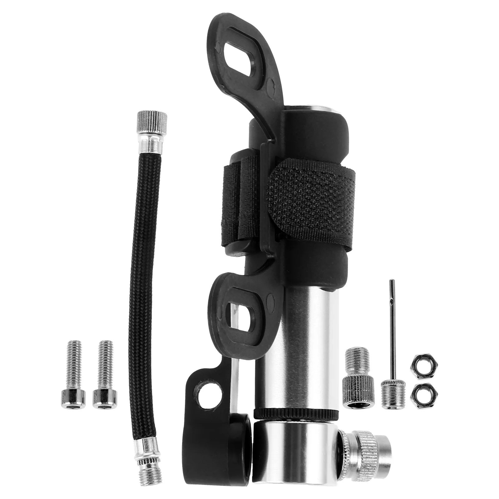 

1 Set High-Pressure Portable Bicycle Mini Hand Bike Tire Inflator Tool Kit Lightweight Durable Quick-Fill Air Pump For Tires