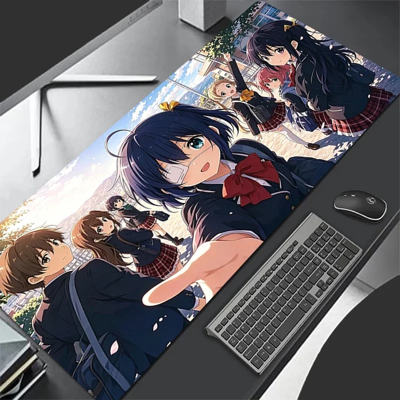 CIFBUY Rikka Takanashi Anime Large Mouse Pad HD Print Non‑Slip Extended Desktop Keyboard Mat for Gaming Office
