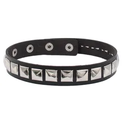 New Black Women Punk PU Leather Square Rivets Choker Collar Necklace Hip Hop Female Girls Party Jewelry 2022 Neck Accessories