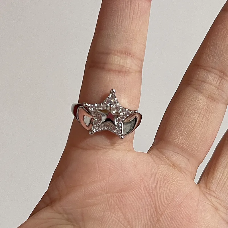 CZ Open Ring for Women Luxury Wedding Anniversary Party Love Heart Ring Jewelry anillos Wholesale