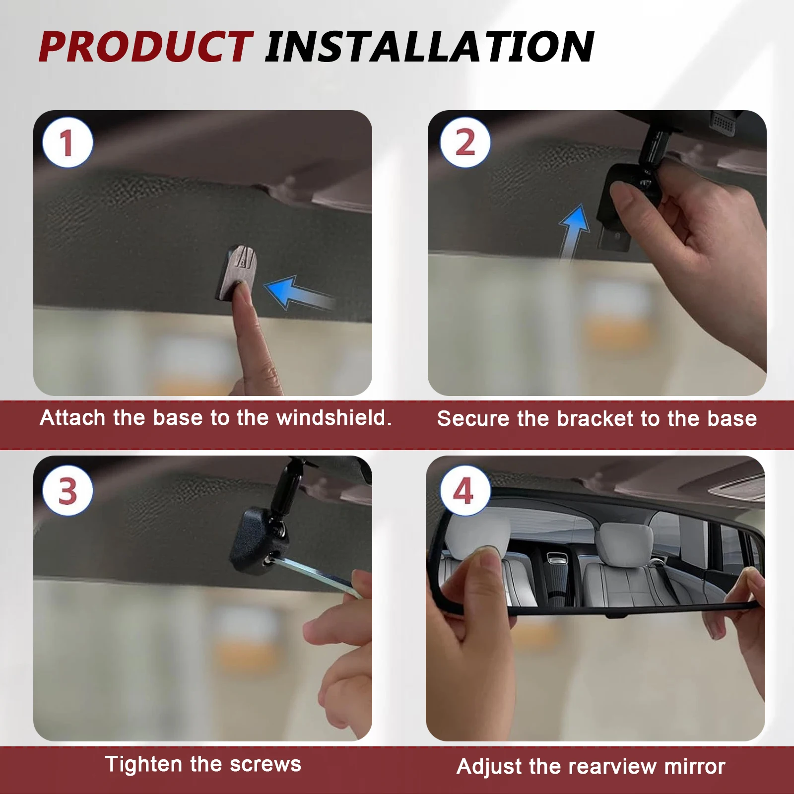 Universal Car Interior Rear View Mirror Windshield Bracket Mount Socket Sticker Bracket Base Special for bracket #1 bracket #14