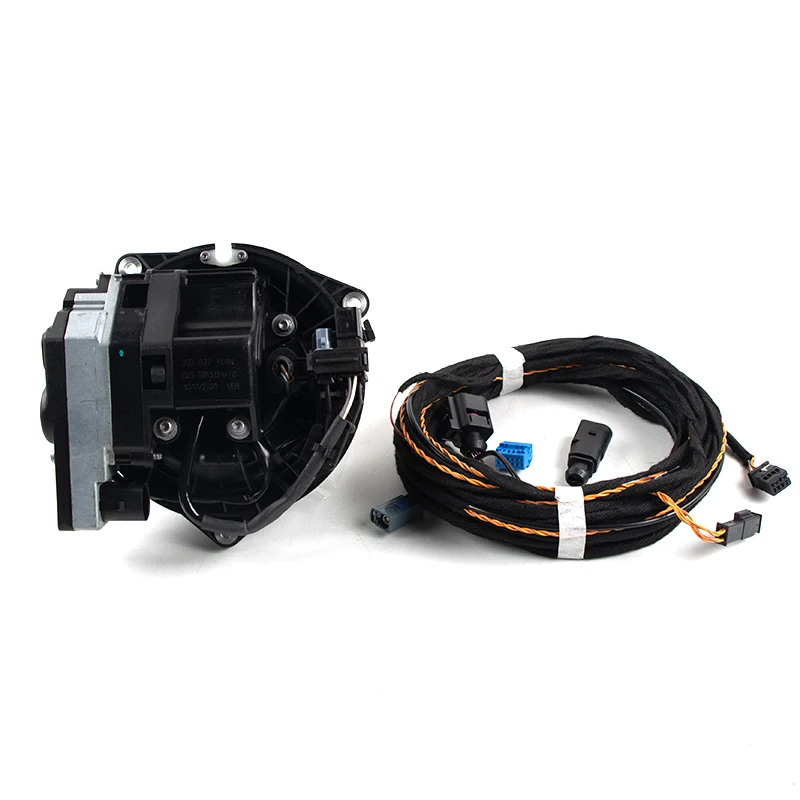 For VW Golf 7 MK7 7.5 Flipping Badge Reversing Camera Emblem Rear View Camera With High Line Guidance Line Wiring harness