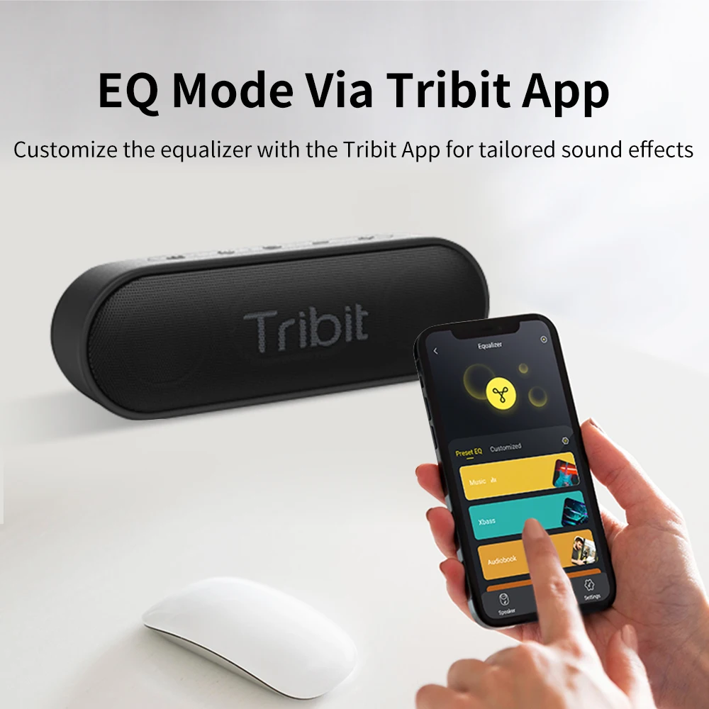 Tribit xsound đi Loa bluetooth di động IPX7 không thấm nước tốt hơn bass 24 giờ Thời gian chơi cho Đảng cắm trại Loa Type-C AUX