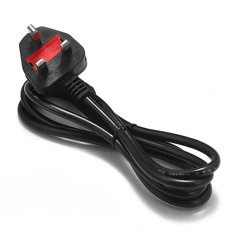 Cabo de Alimentação ac Notebook Reino Unido 1.5m Pinos Britânico Principal Iec c5 Cabo de Alimentação para hp Dell Lenovo Sony lg Asus Laptop 50 Peças