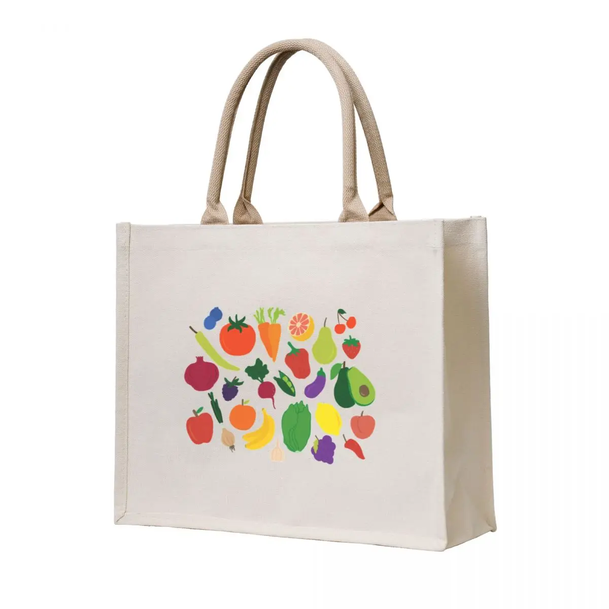 

Produce Pattern Tote Bag shopper bags supermarket folding bag Fabric bag