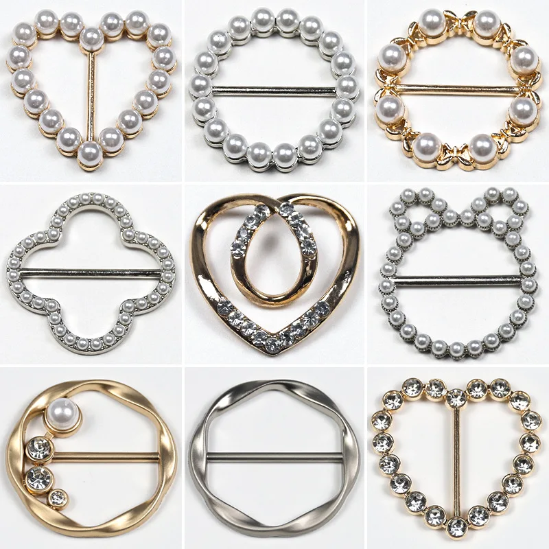 2pcs Pearl Clothing Button High-end Clothes Button Fixed Hem Waist Decoration Metal Luxury 2024 High Quality Clothing Accessorie