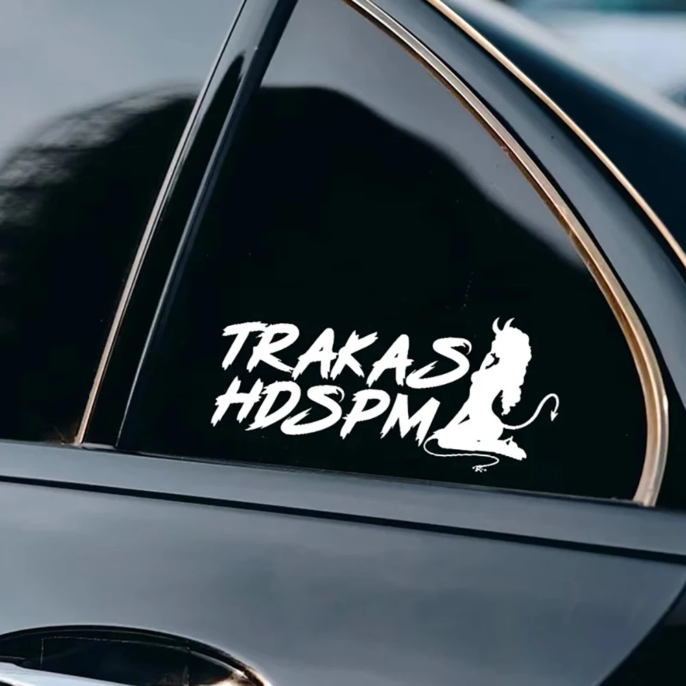 TRAKAS HDSPM-pegatinas divertidas para motocicleta, impermeables, carenado frontal, tanque de combustible, bricolaje, ventana de coche, cuerpo, calcomanías de vinilo duraderas, 1 ud.