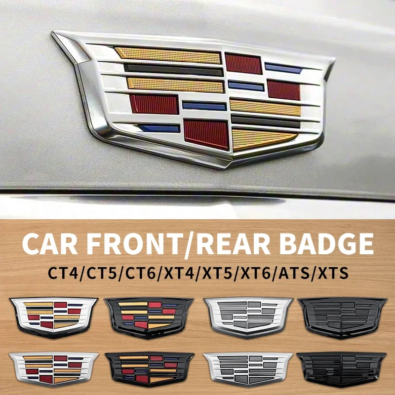 Emblema/Insignia Decorativa de Reemplazo para Parrilla Delantera y Maletero de Coche, de ABS, para Cadillac CT4, CT5, CT6, XT4, XT5, XT6, ATS, XTS