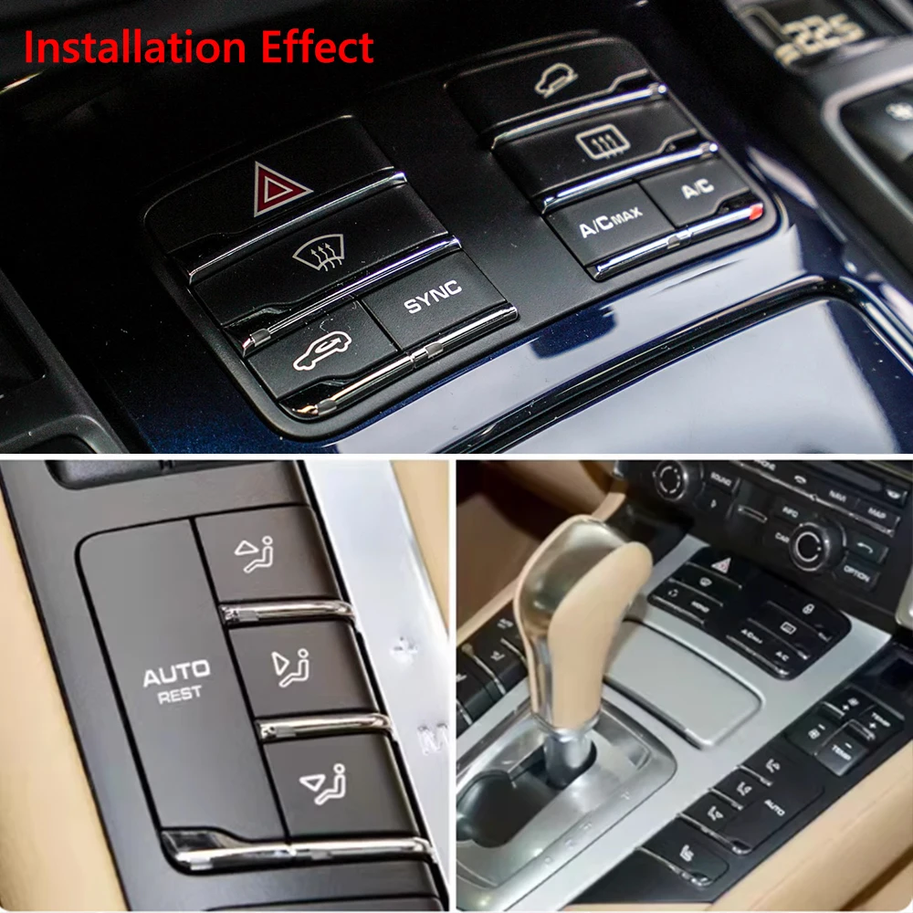 Front Center Console Air Conditioner AC Panel Temperature Regulating Button Caps For Porsche Cayenne 92A Panamera 970 Macan 95B