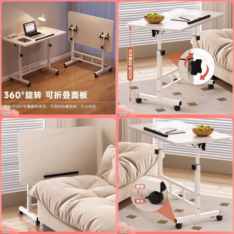 Movable Lifting Folding Table for Student Home Desk Multi Scene Application Dormitory Lazy Computer Table Foldable