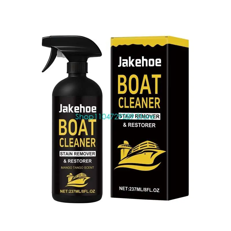 D8KE Boat Maintenance Cleaner, Water Spots Remover Hull Cleaner Soap Cleaning Supplies for Hull and Deck Stain Cleanup