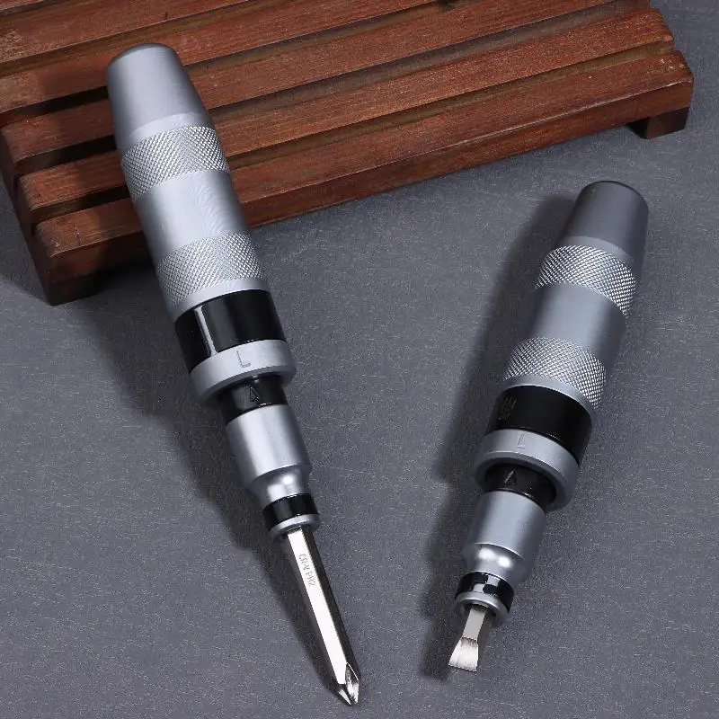 7/13Pcs Manual Reversible Impact Driver Set - Phillips/Slotted Bits & Extractor for Stubborn Screws