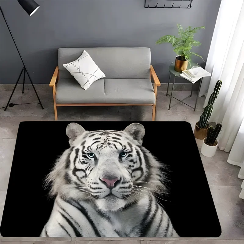 

Tiger print carpet, living room bedroom housewares children's room baby mat, bathroom kitchen non-slip carpet birthday present