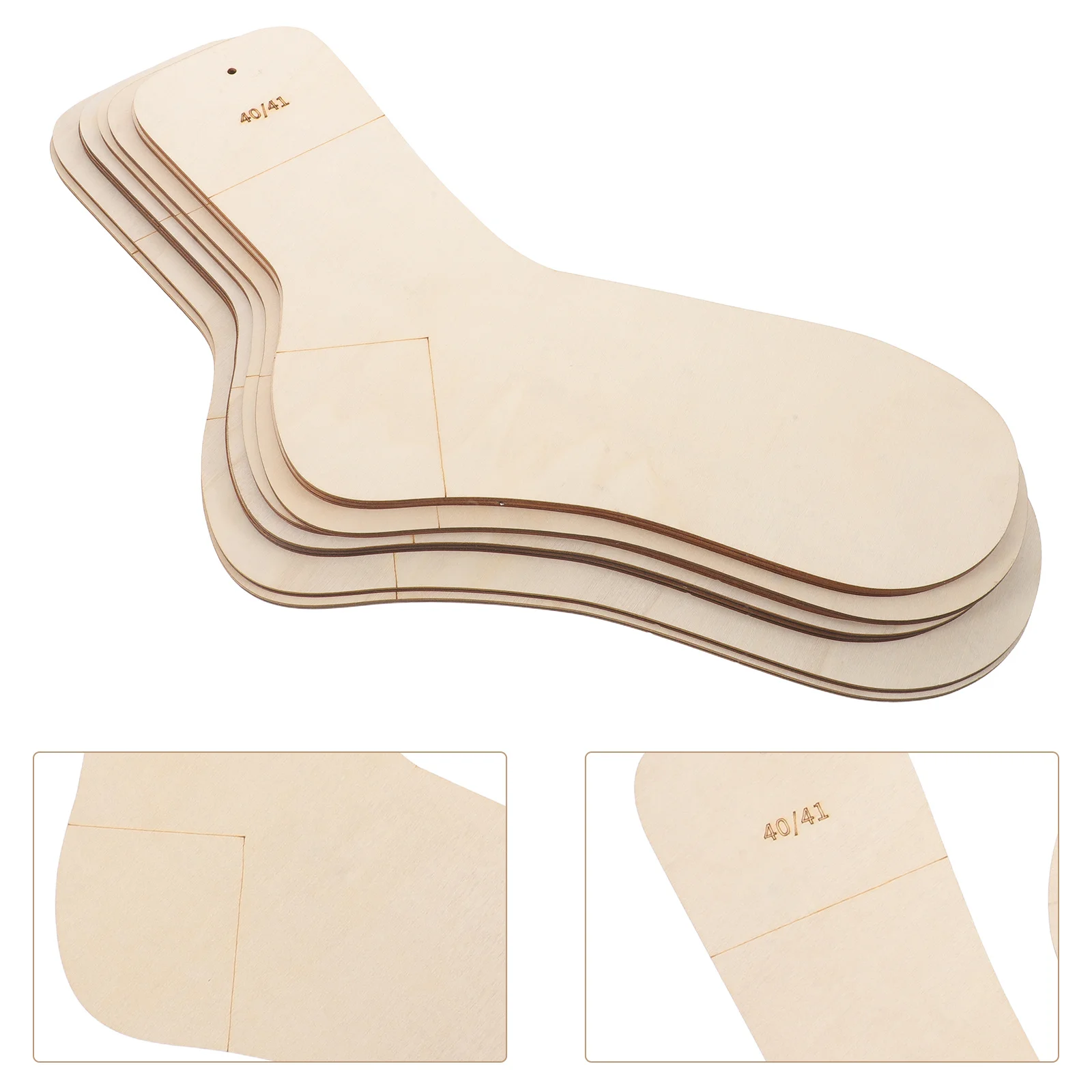 

8Pcs Wood Knitting Sock Holders Handmade Sock Blockers for Knitting Maintain Shape Portable Blocking Tools for Hand