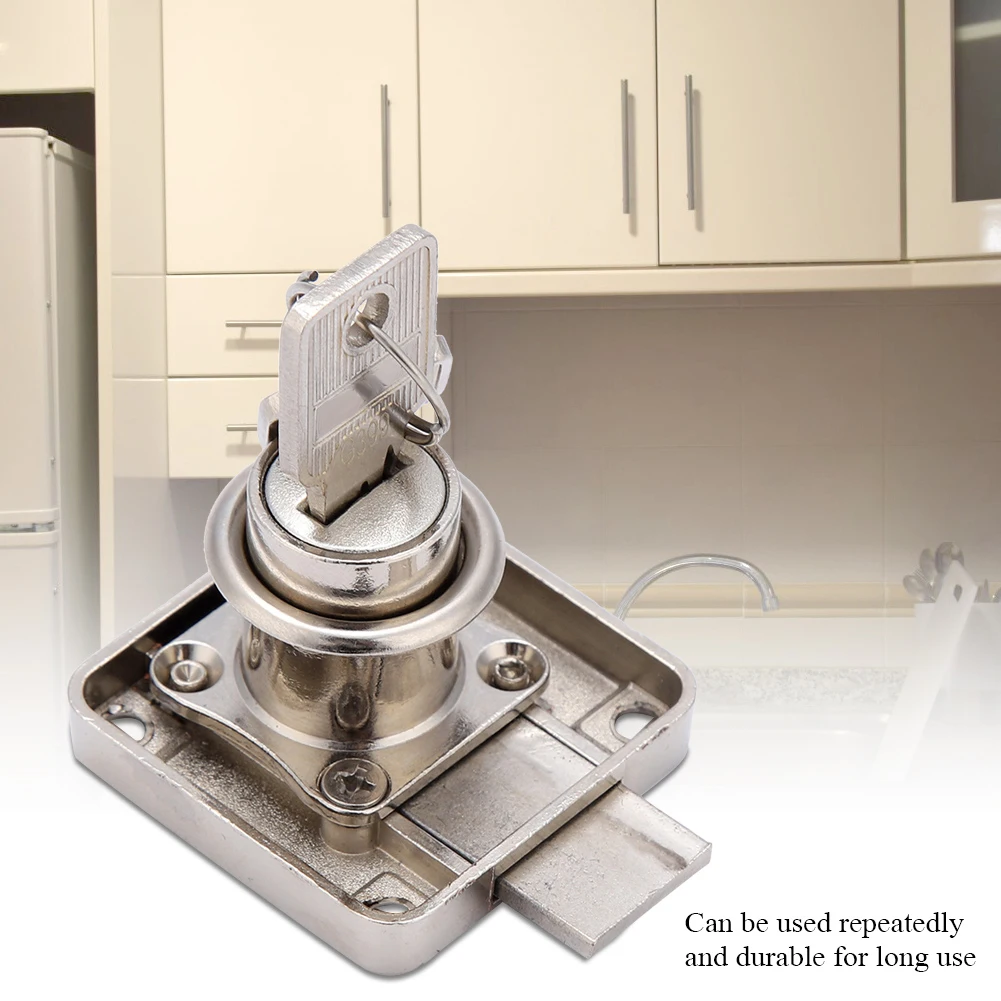Display Cabinet Lock Drawer Lock Furniture Lock  Reusable Furniture Lock for Display Cabinet Drawer Household Office