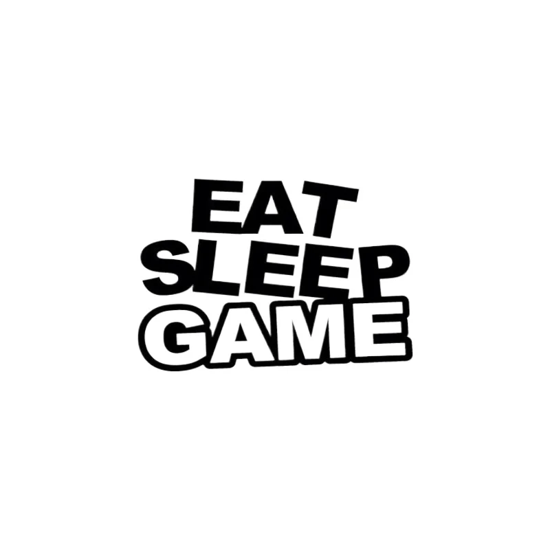 

Наклейки для украшения автомобиля EAT SLEEP GAME ВИНИЛОВАЯ НАКЛЕЙКА 20 СМ ПВХ KK