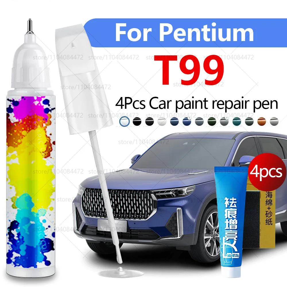 

Ручка для ремонта автомобильной краски для 2021-2025 Pentium T99, аксессуары для ремонта царапин, 4 шт., черный, белый, серебристый, синий, серый, коричневый