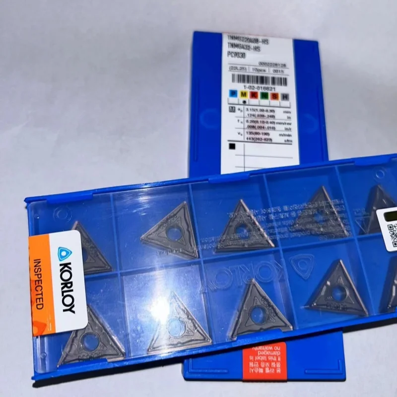 KORLOY TNMG220408-HS PC9030 TNMG432-HS turning tool blade carbide inserts Cutting Tools 10Pcs