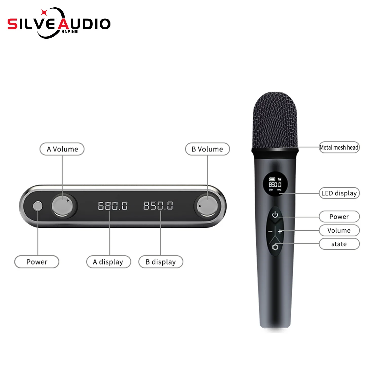 GAW-TM88 Wireless microphone, one to two home receiver, stage KTV amplifier, dedicated audio system, dynamic K-song microphone