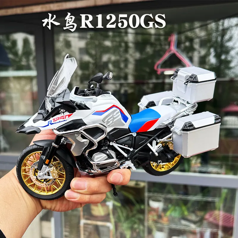 

1:9 R1250 GS ADV Motorcycle Alloy Diecast Model Toy Vehicle Collection with Light Off Road Autocycle Toys Car