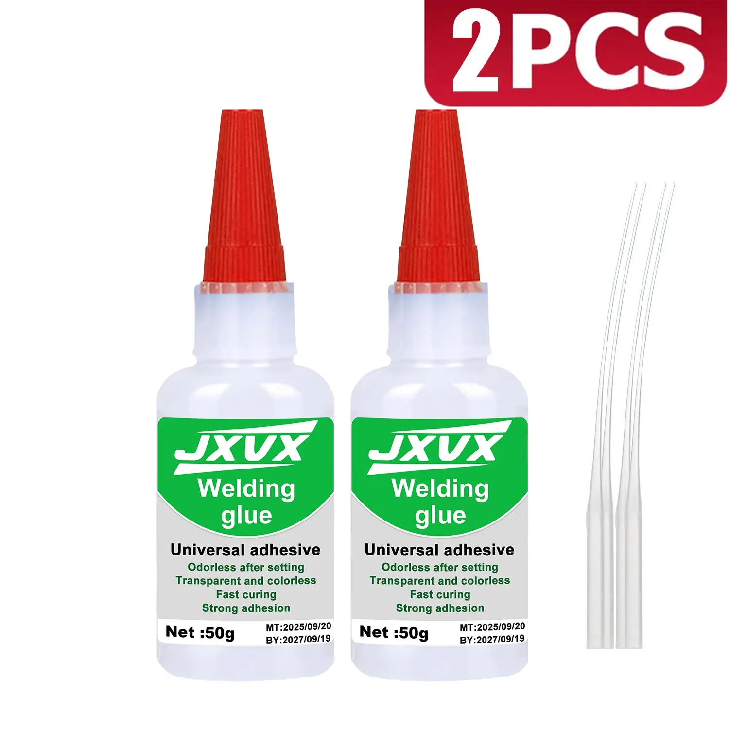 JXVX 50g Lassen Hoge Sterkte Vette Lijm - Universele Superlijm Machtige Instant Lijm voor Hars Keramiek Metaal Glas - afbeelding 1