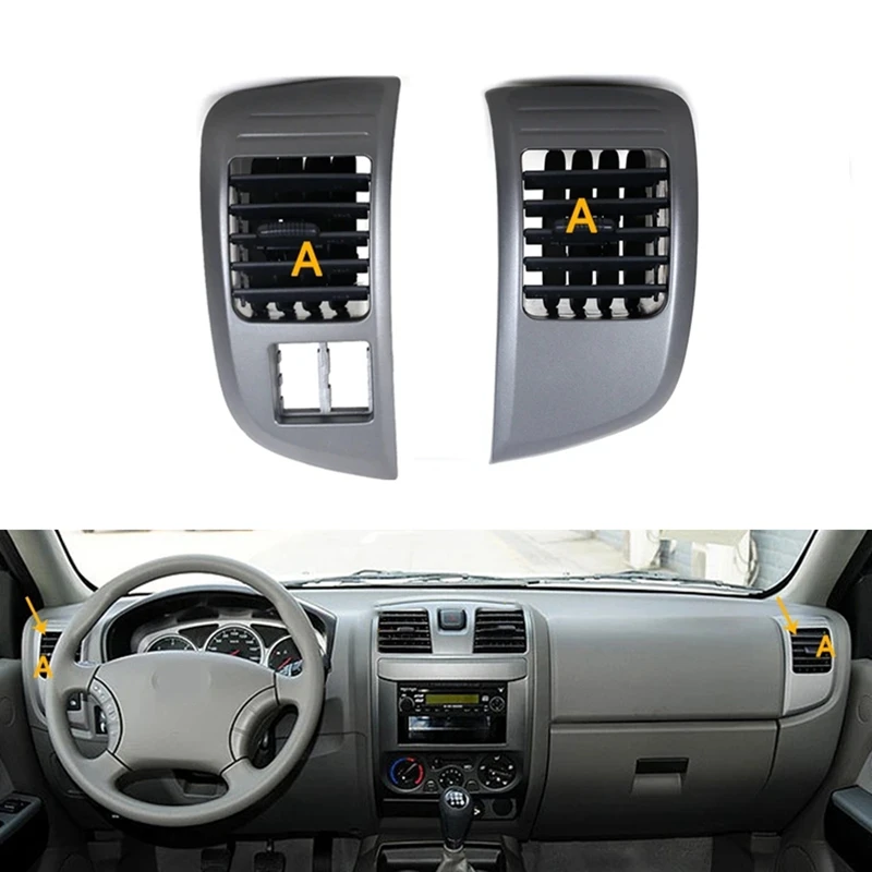 

1 Pair Car Dashboard Conditioning Vent Frame A/C Air Panel Ventilator Outlet Plate For 2010-2013 Great Wall Wingle 3/5