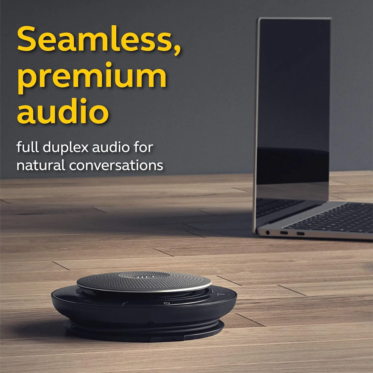 Jabra Speak 750 UC Wireless Bluetooth Speakerphone with Link 370 USB Adapter