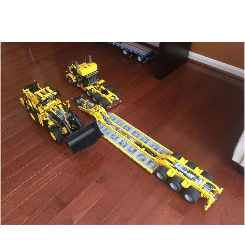 

MOC-4846&MOC-4691Cargo Transport Truck Самосвал, модель строительного блока грузовика, креативная игрушка MOC для мальчиков, детский подарок на день рождения