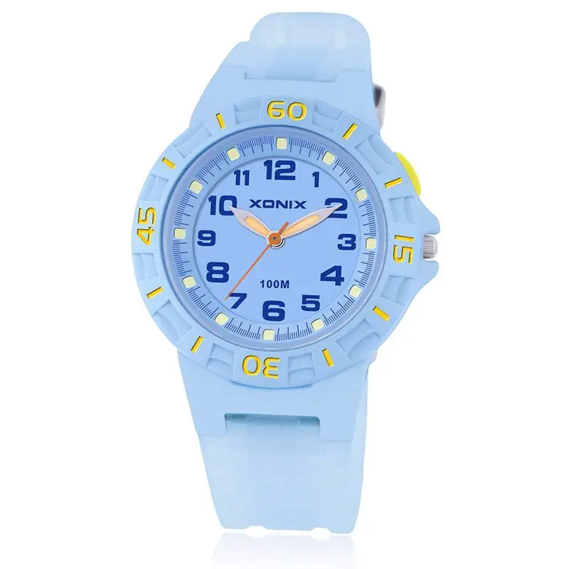 XONIX Stylish Simple Children's Watch Boys and Girls Luminous Student Waterproof Quartz Sports Pointer Watch