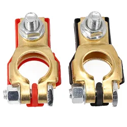 2Pcs Automotive Battery Terminal Clamp Clip Connector Caravan Boat Car Battery Connector Battery Clamp Electrical Equipment