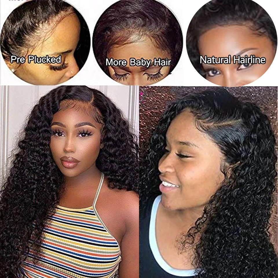 Megeen 4x4 5x5 6x6 HD Прозрачная Кружевная застежка для женщин Волнистые 1B вьющиеся удлинители волос готовые натуральные шиньоны