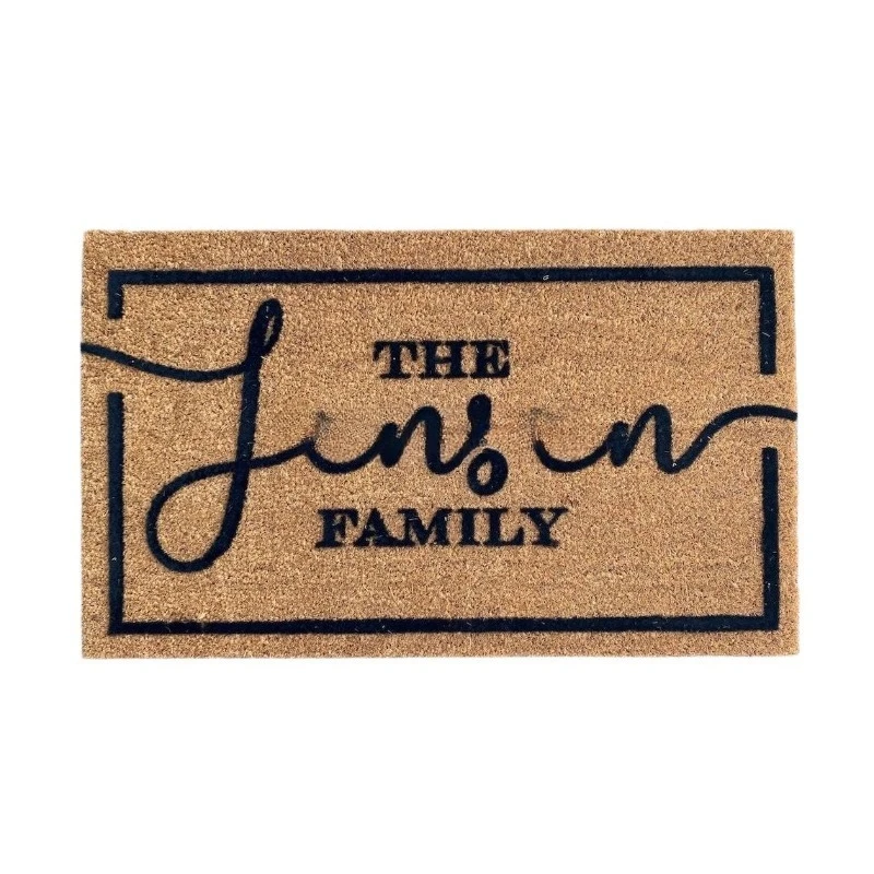 

Welcome Name Flocking Coconut Coconut Shell Coconut Shell Door Mat Door Mat