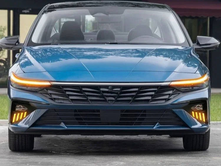 DRL For Hyundai Elantra Avante 2023-2026 Car Led Daytime Running Light Flowing Turn Signal Front Fog Light Modified Accessories detail image 1