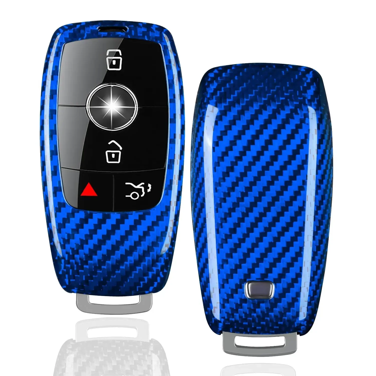 Key Fob Cover For Benz Carbon Fiber Key Shell Case For Mercedes Benz E Class C300 CLA GLB CLS580 GLE Class C43 GLC300 Series