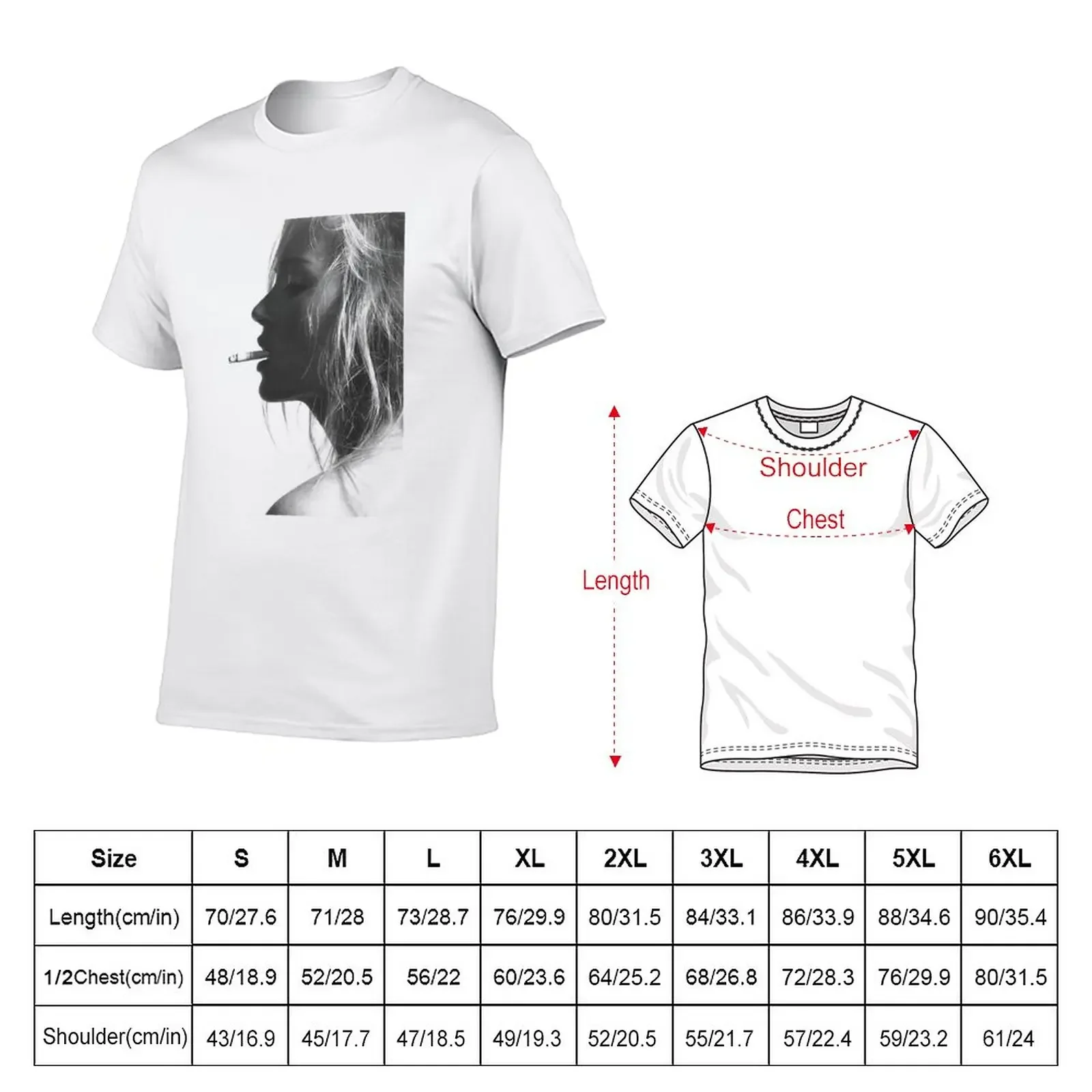 New Kate Moss- Cigarette Vintage Premium T-Shirt Short sleeve cute clothes aesthetic clothes T-shirt