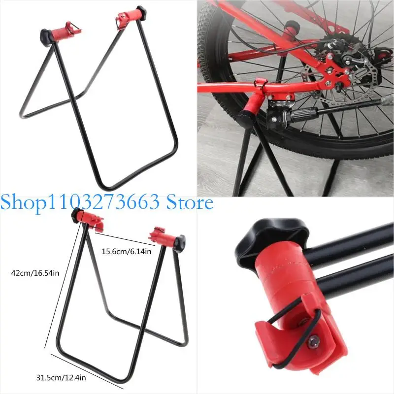

R6FE Bike Triangle Stand Road Bike Vertical Repair Floor Stand Standing Bike Bracket Maintenance Rack Bike Parking Rack