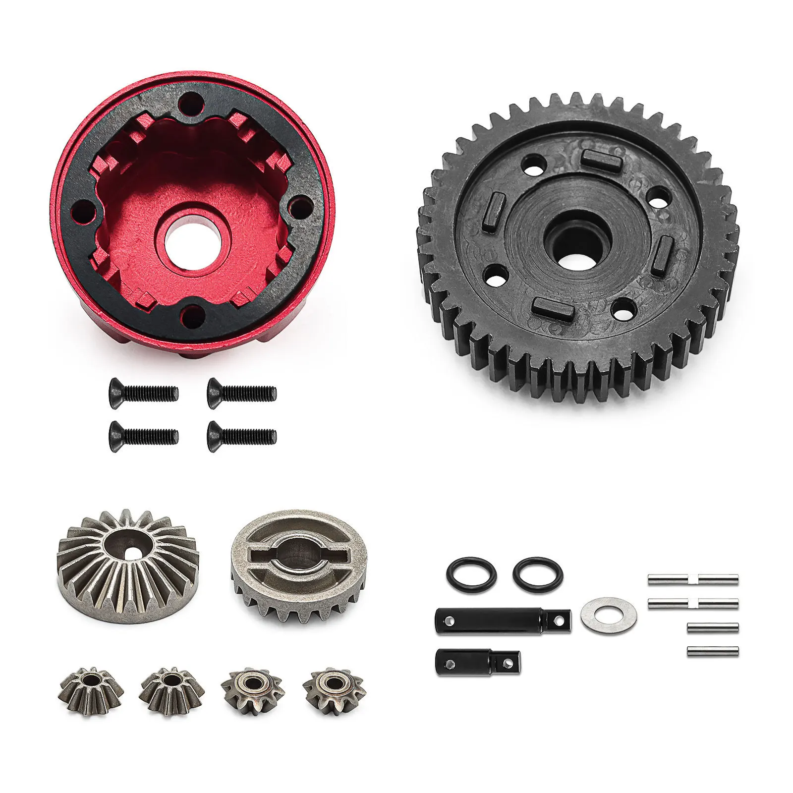 طقم تفاضلي مركزي معدني كامل 8980 لـ TRAXXAS 1/8 MAXX SLASH 1/10 MAXX RC ملحقات أجزاء ترقية السيارة