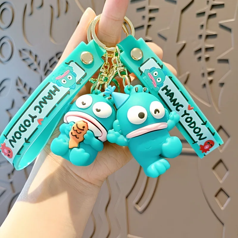 Sanrio Hangyodon Creative Cartoon Keychain, Cute Backpack Pendant, Small Gift, Children's Keychain Kawaii Anime Girl