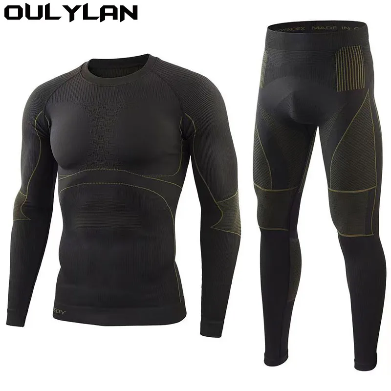 Compression Ski Thermal Underwear For Men Male Thermo Clothes Set Thermal Tights Winter Leggings Outdoor Sort Suit Quick Dry