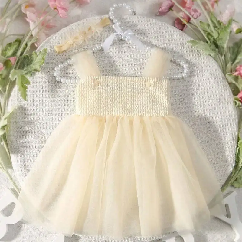 F19F Photo bebê Adeços tule TuleL Dress Reconborn Rouptle Roupable Baby Dress