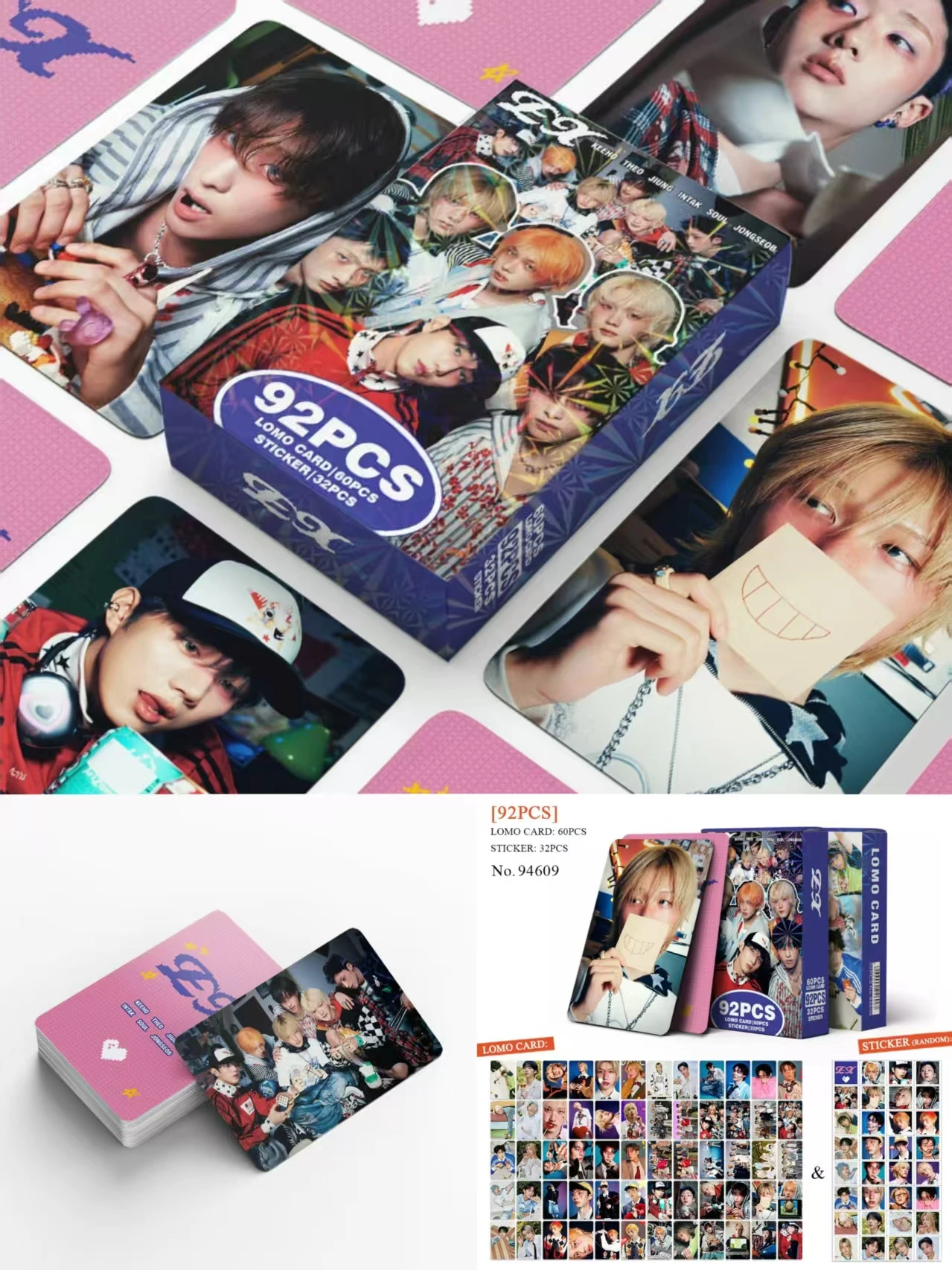 92 Peças/Conjunto de Cartões Lomo do Novo Álbum P1HARMONY, Photocards e Postais com Impressão HD, KEEHO THEO JIUNG INTAK SOUL JONGSEOB, Presentes para Fãs