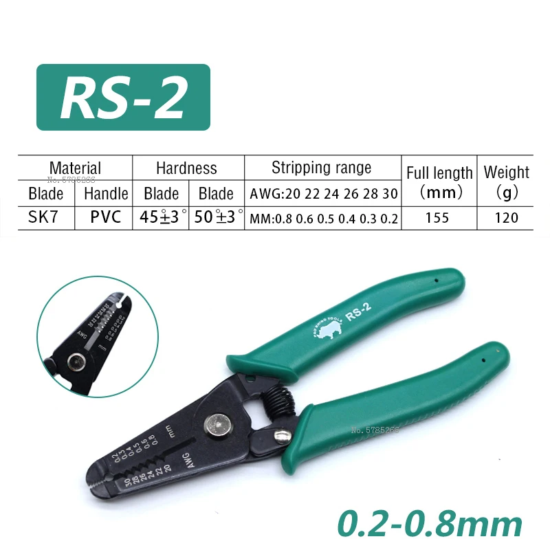 Imagem -05 - Rhino-stripper de Fio Multifuncional Crimpagem Manual Fio Japonês Puxando Alicate de Descascamento Ajustável Ys100 Rs2 3