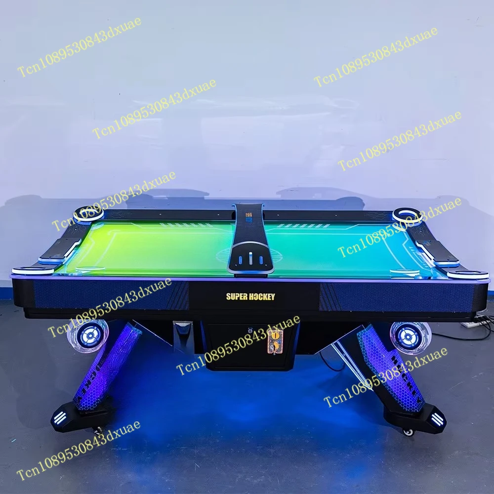 Sports air hoc k with coin-operated arcade electronic acrylic table