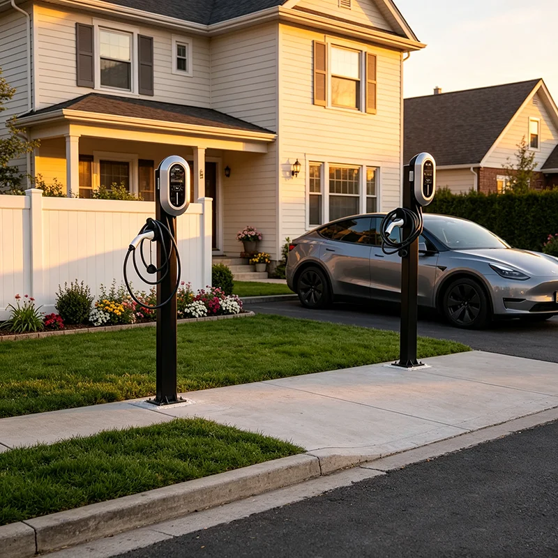 45kW Compact Wall Mount Level 3 EV DC Fast Charger CCS1 Fleet Depot Electric Vehicle Charging Equipment IP54