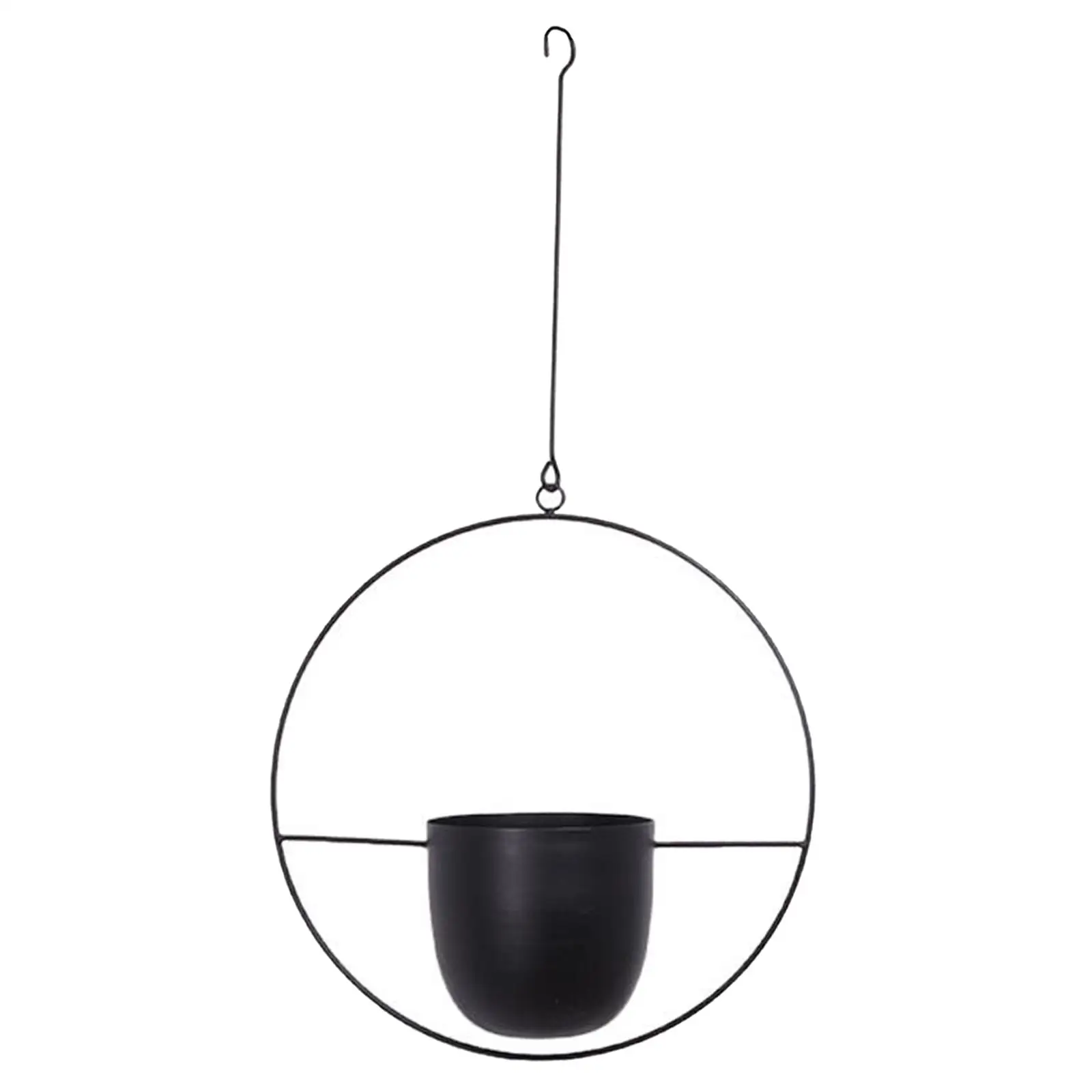 Creative Metal Hanging Planters Pot Balcony Plant Wall Vase for Outdoor Garden Decoration Living Room