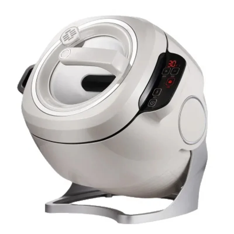 220V Automatic Rotary Cooking Machine Multi-function Electric Stir Frying Pot Non-Stick Smart Stirring Wok Rice Cooker